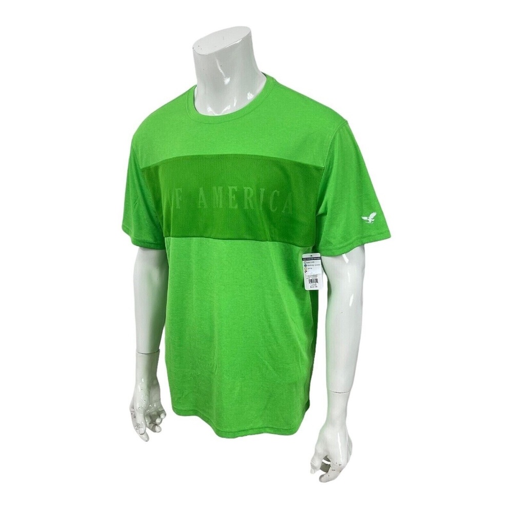 Golf America Super Flex UPF Moisture Wicking Green Crew T Shirt Mens Large